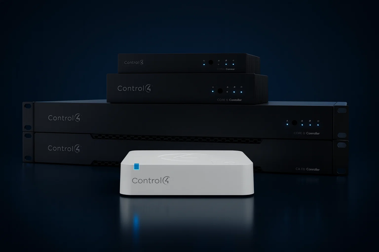 Control4 Core Controllers hero group shot.