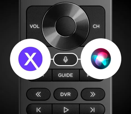 Halo remote highlighting voice assistant button.