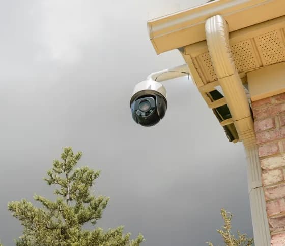 Luma surveillance hardware on a dark background.