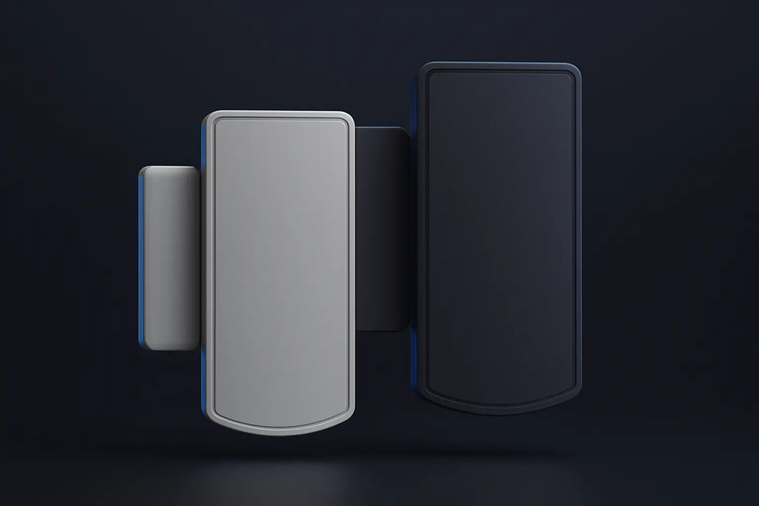 Door contact sensors in different finishes.