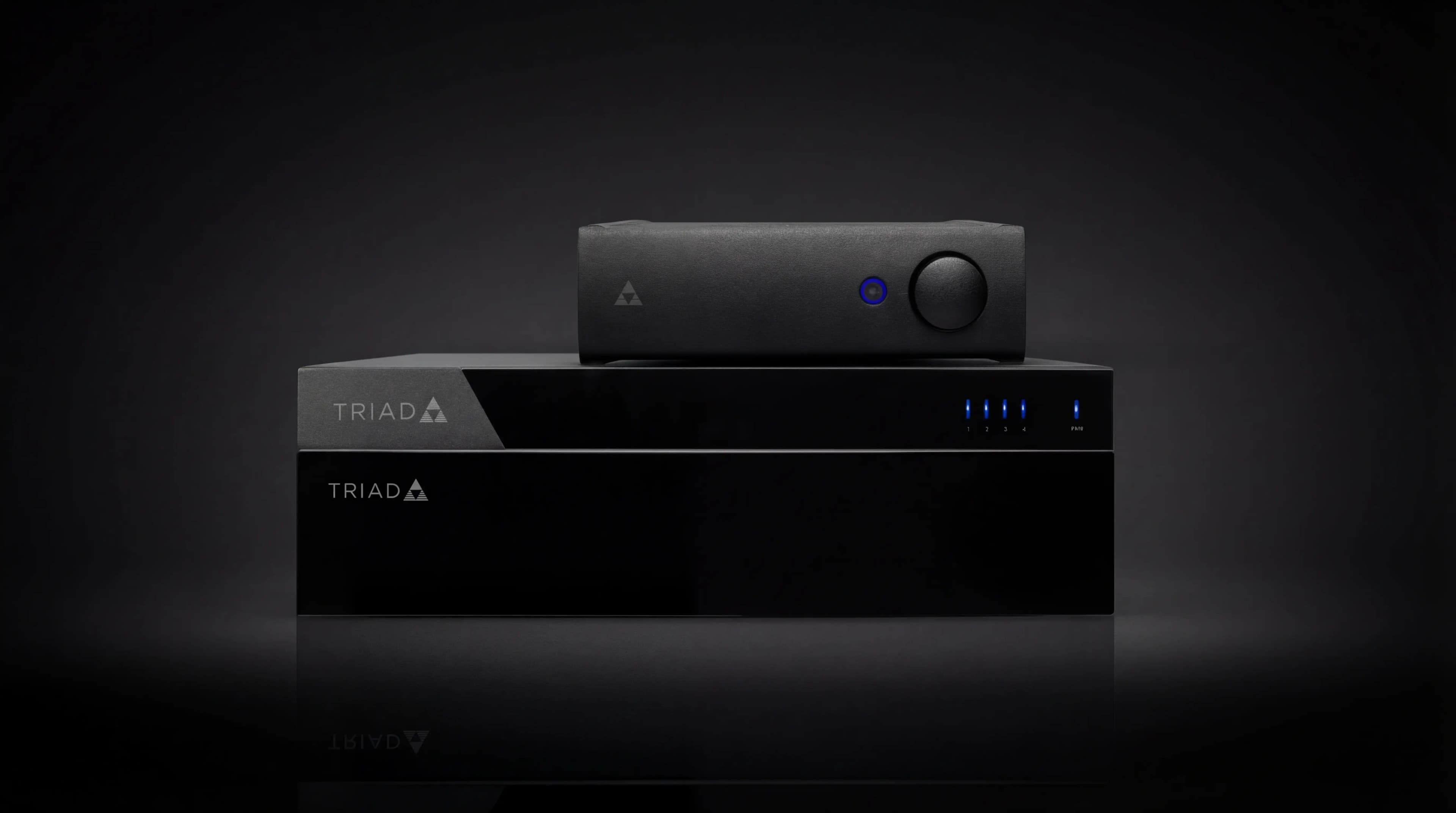 Triad audio electronics hero shot.